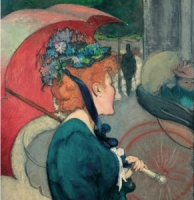 Louis Anquetin (1861 - 1932), La femme à l'ombrelle, 1891